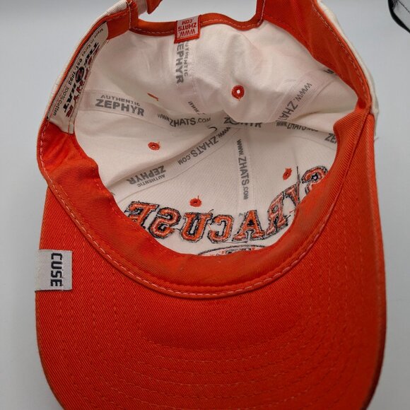Syracuse University Hat Zephyr White Cotton "The Cuse" on Closure - Picture 7 of 11